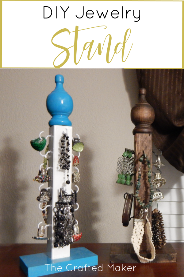 Make this DIY jewelry stand with very little materials and time. Display your jewelry in style. Make one for you and some for your friends and family.
