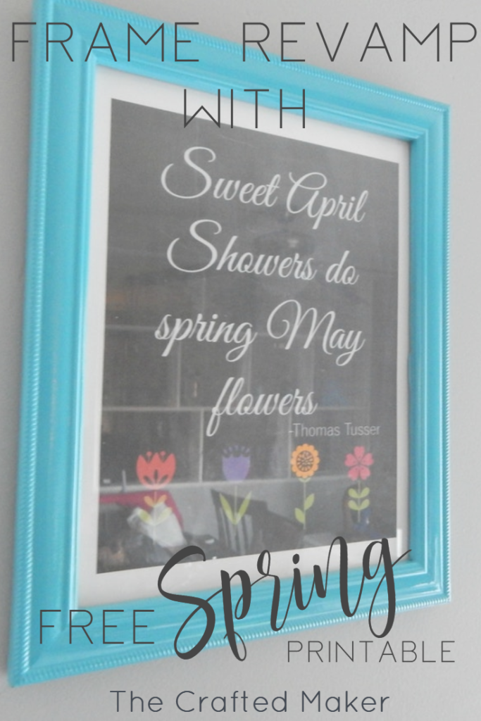 Frame Revamp with Free Spring Printable! - The Crafted Maker