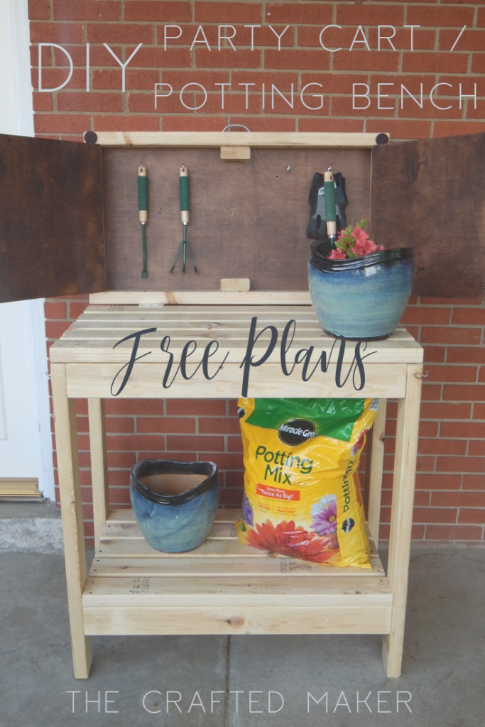 DIY Party Cart / Potting Bench - Free Plans