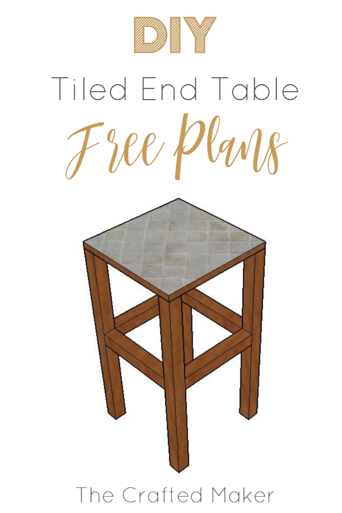 Add some decor to your outdoor party area. This DIY tiled end table with FREE PLANS is the perfect project to ring in the summer barbeque season. 