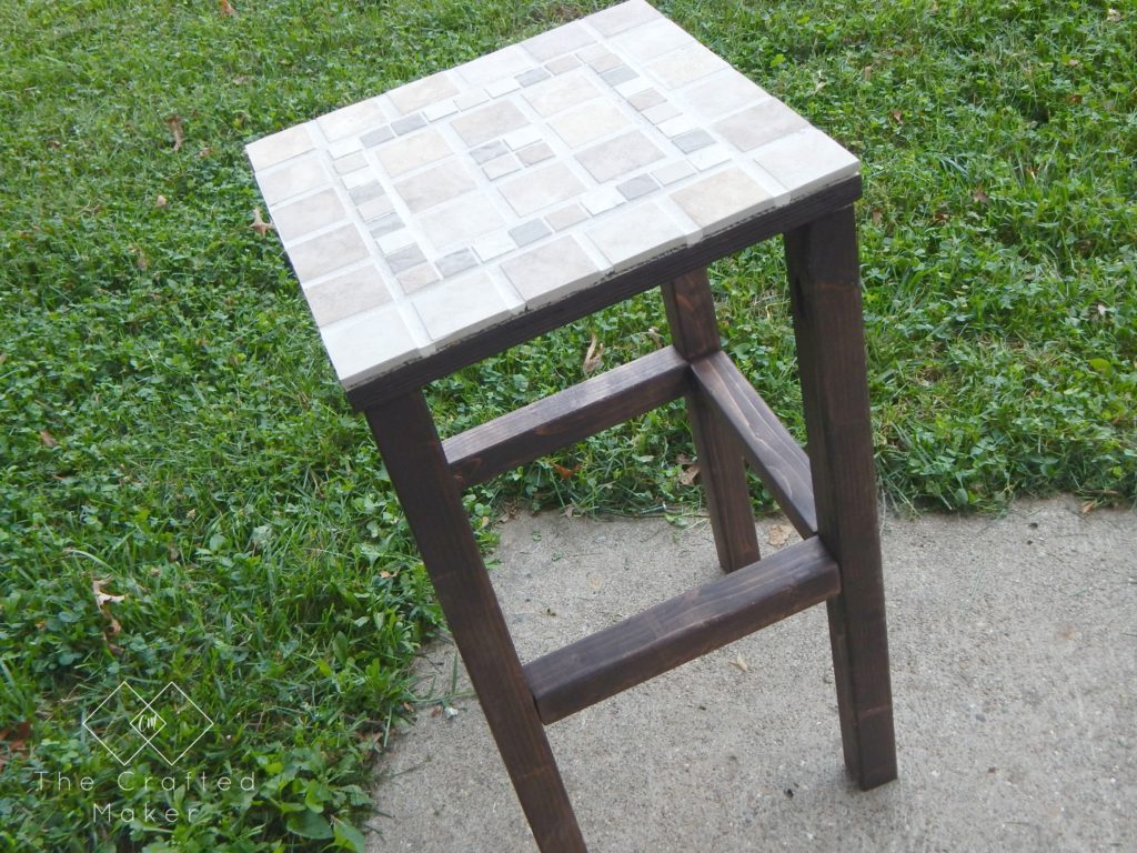 DIY Tiled End Table - Free Plans