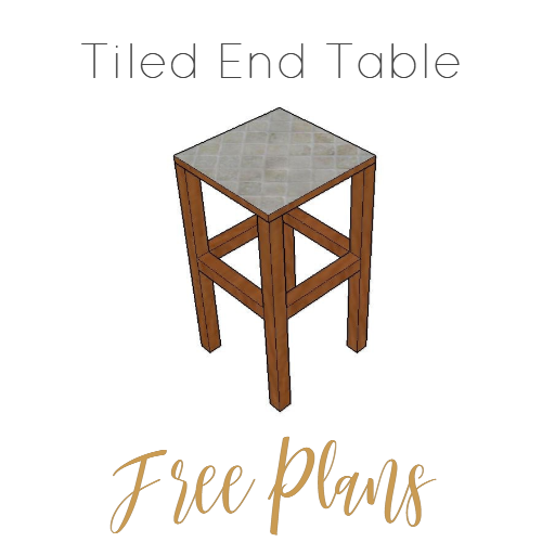 Tiled End Table - Free Plans