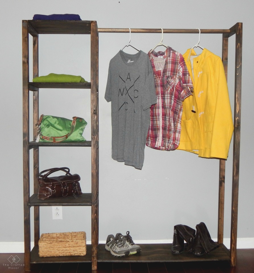 If you need extra closet storage, here is an easy build to take care of that problem. Free-standing closet systems can look like furniture!