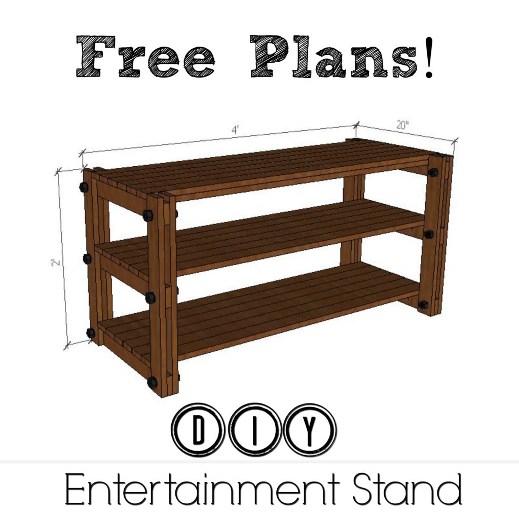 Free Plans DIY Entertainment Stand