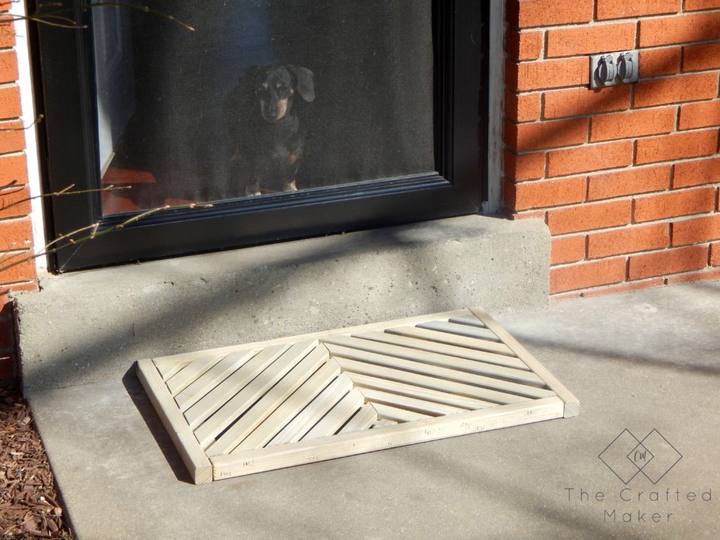 If you have ever wanted to make your own DIY wooden doormat, this is for you. With just a few boards, give your front porch a makeover.