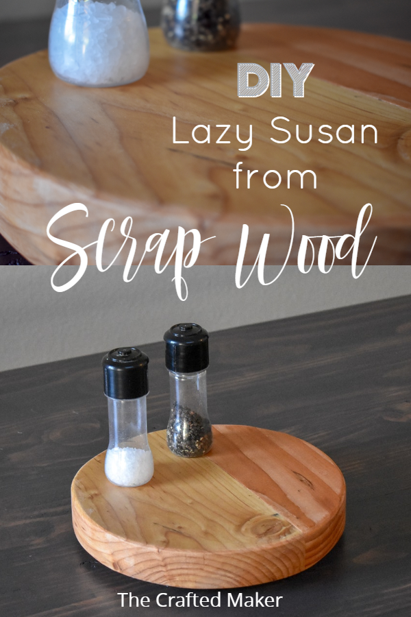Scrap wood is something most of us have more than enough of. Why not make this wooden Lazy Susan and put that scrap wood to good use! #scrapwoodprojects #lazysusan