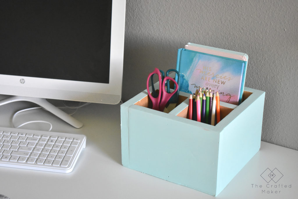 Do you ever feel like you need more organization on your desk or work area? Build this easy and simple DIY desk organizer in a couple of hours.