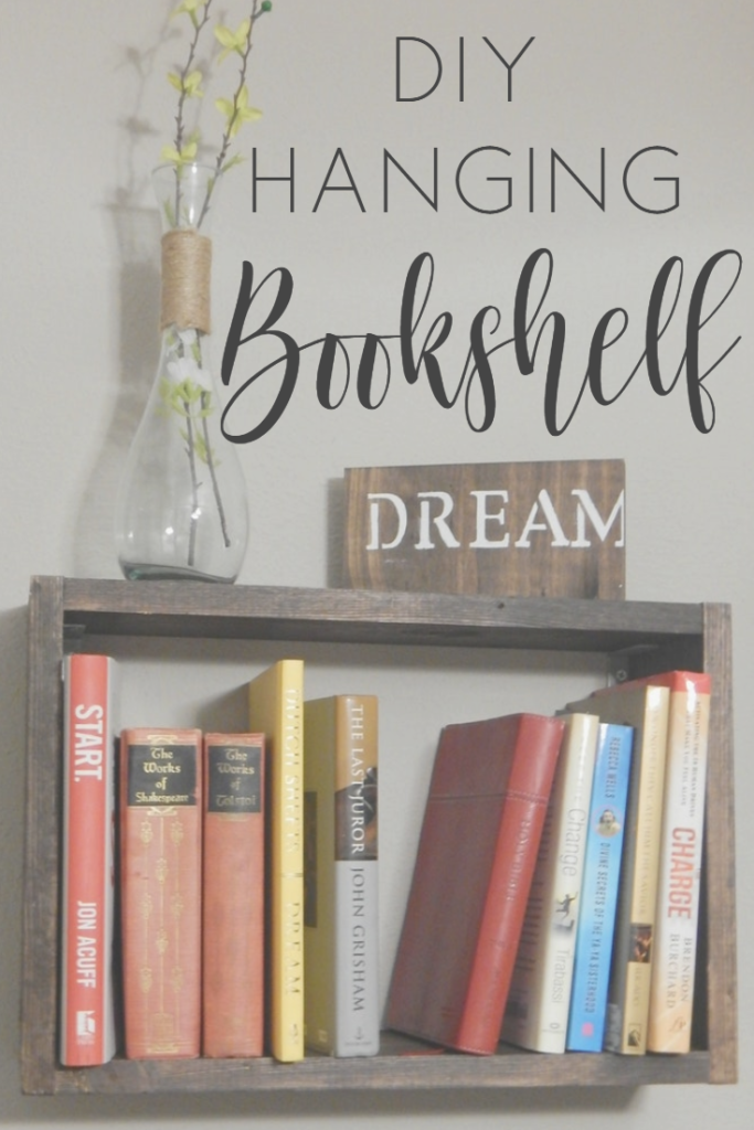 DIY Hanging Bookshelf!