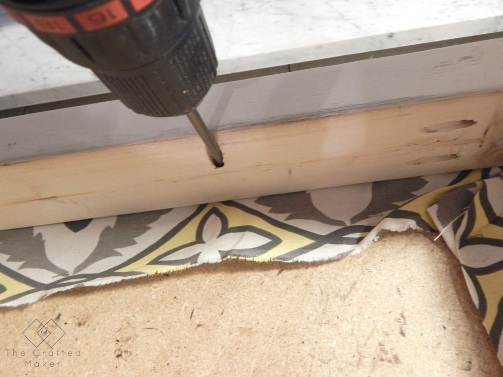 DIY Fabric Covered Dressing Bench - Free Plans