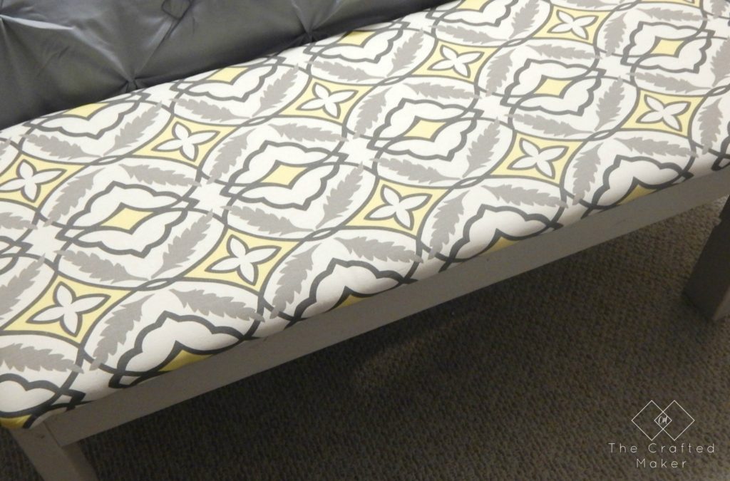 DIY Fabric Covered Dressing Bench - Free Plans