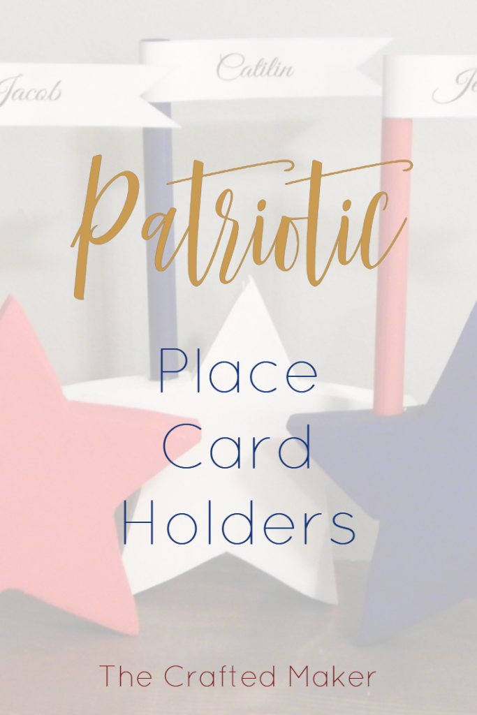 Enjoy this 4th of July with these Patriotic Place Card Holders. Show off your red, white, and blue while giving your table that special added touch of décor.