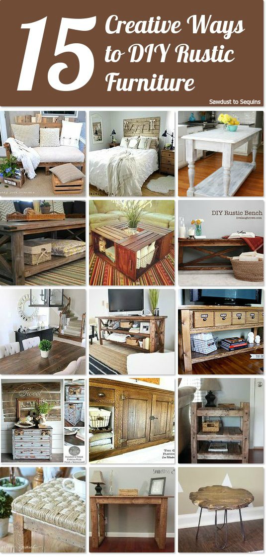 Diy Rustic Furniture The Crafted Maker   Diy Rustic Furniture 