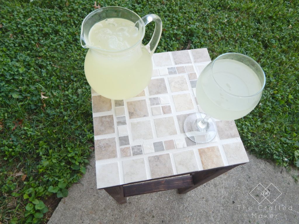 DIY Tiled End Table - Free Plans