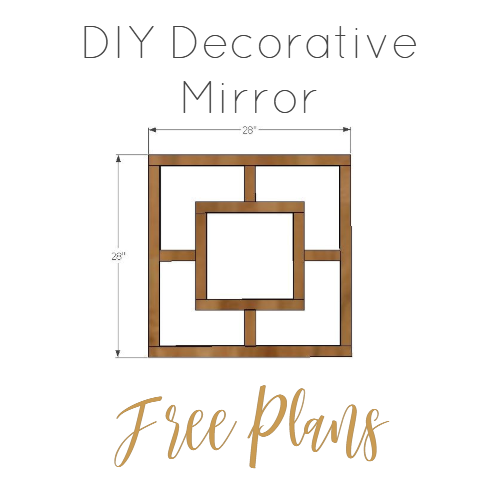 DIY Decorative Mirror - Free Plans