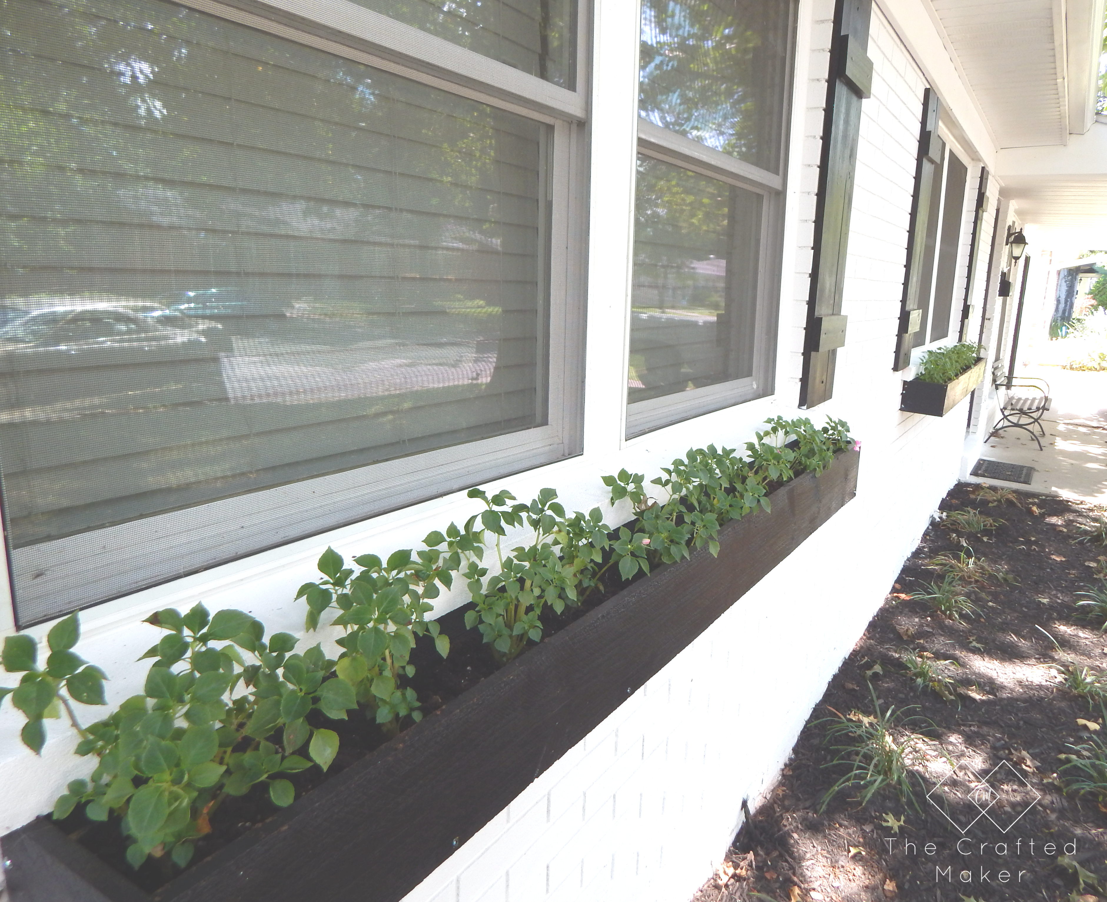 Spruce up the front of your home this Spring and Summer with an easy and quick 5 dollar window box. Plant some flowers and add color to your home.