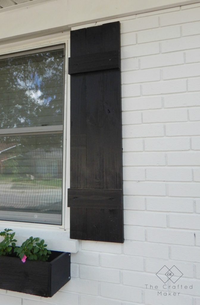 Give the exterior of your home an upgrade with these simple DIY shutters. They take very little time to make and will add curb appeal to your home.