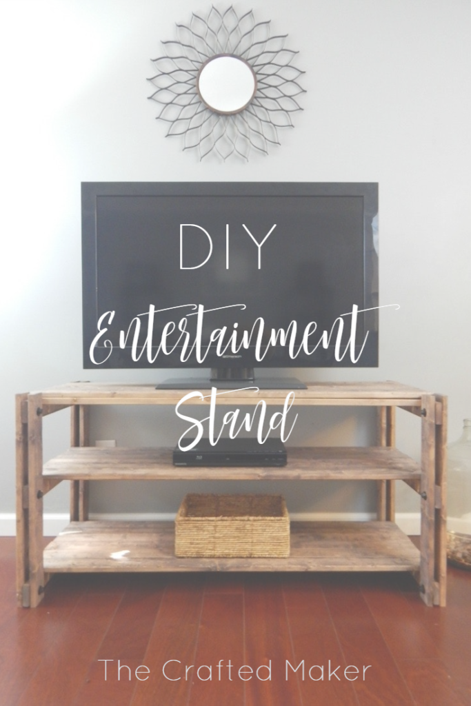 If you love using hardware to really give furniture character, check out this DIY Entertainment Stand. Free Plans on my site!!