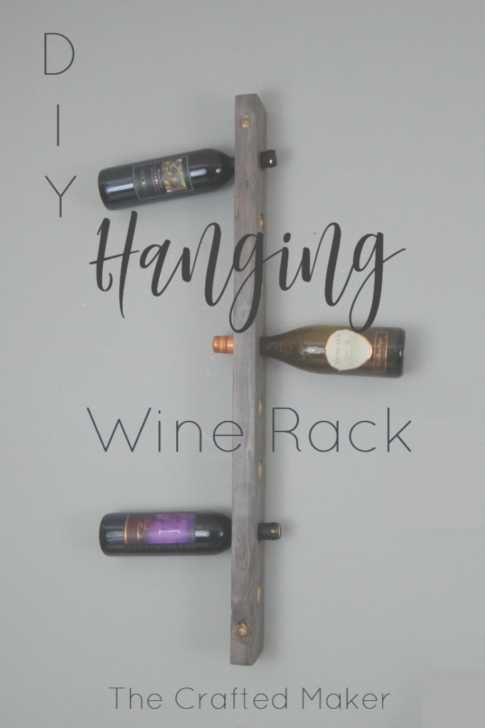 Build this DIY hanging wine rack out of one 2X4 board. For less than a bottle of wine, you can display your wine selection in style. 