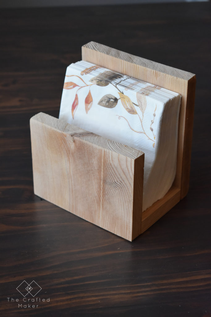 DIY Napkin Holder - The Crafted Maker