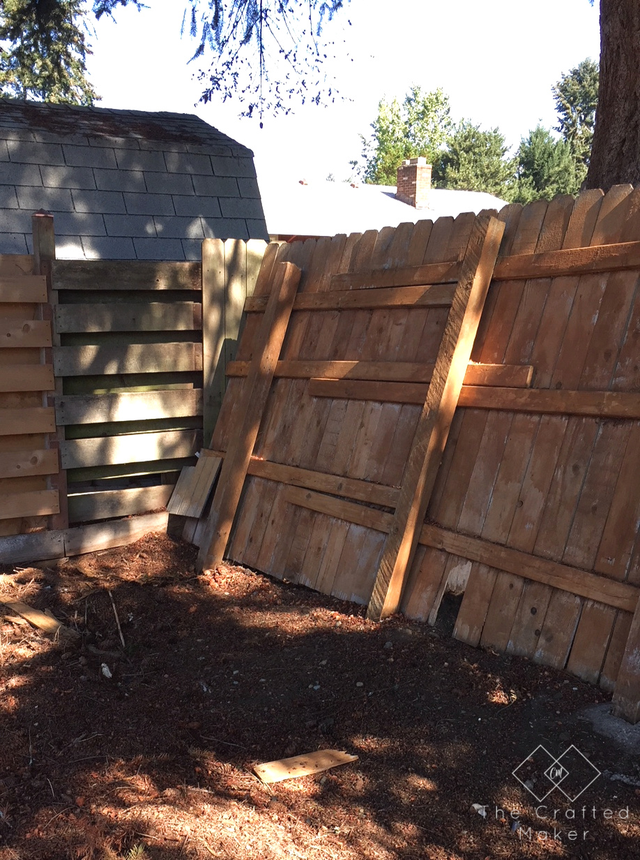 How to Repair a Privacy Fence - The Crafted Maker