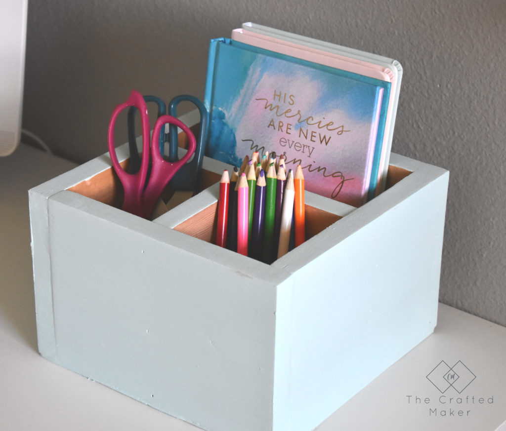 Do you ever feel like you need more organization on your desk or work area? Build this easy and simple DIY desk organizer in a couple of hours.